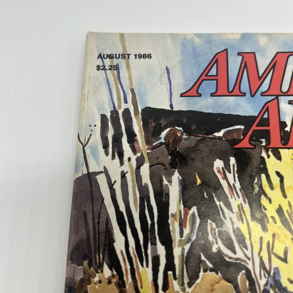 Vintage American Artist Magazine Aug. 1986 Vtg. Edward Brodney J. Orr Paint Ads